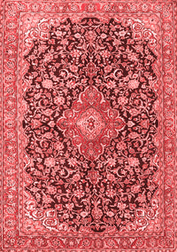 Medallion Red Traditional Rug, tr4460red