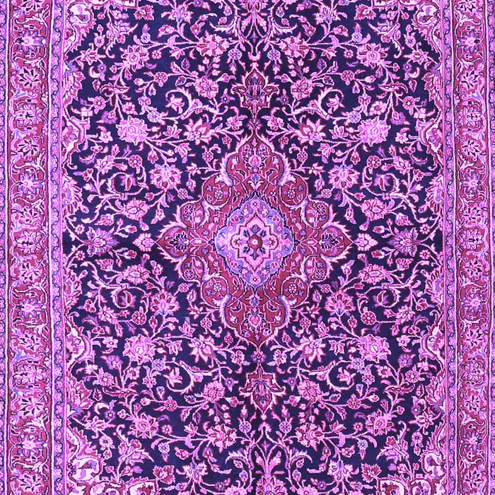 Machine Washable Medallion Purple Traditional Area Rugs, wshtr4460pur