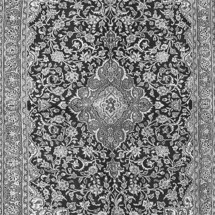 Serging Thickness of Machine Washable Medallion Gray Traditional Rug, wshtr4460gry