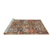 Sideview of Machine Washable Traditional Sienna Brown Rug, wshtr4461