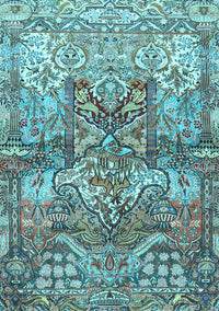 Persian Light Blue Traditional Rug, tr4461lblu