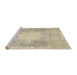 Sideview of Machine Washable Traditional Brown Rug, wshtr4462