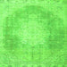 Serging Thickness of Persian Green Traditional Rug, tr4462grn