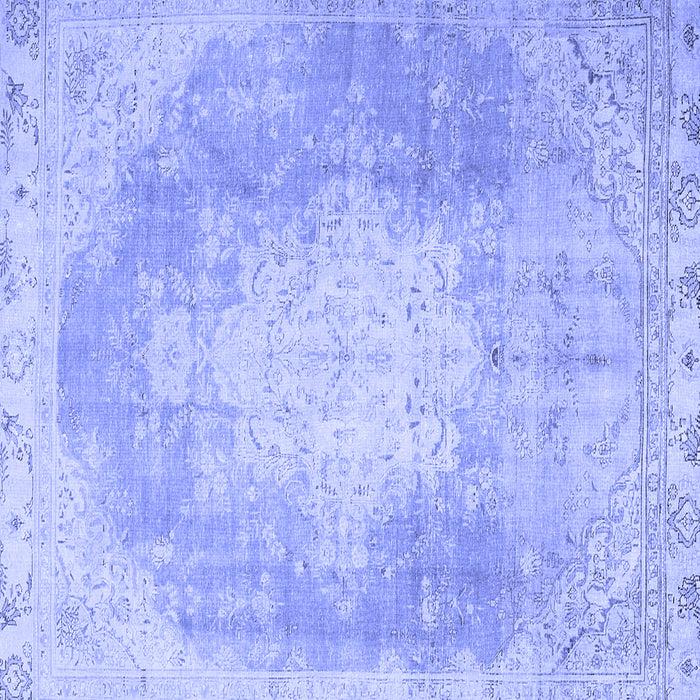 Square Persian Blue Traditional Rug, tr4462blu