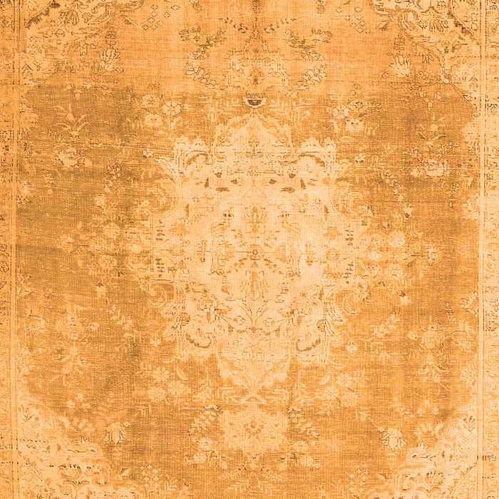 Serging Thickness of Machine Washable Persian Orange Traditional Area Rugs, wshtr4462org
