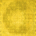 Square Persian Yellow Traditional Rug, tr4462yw