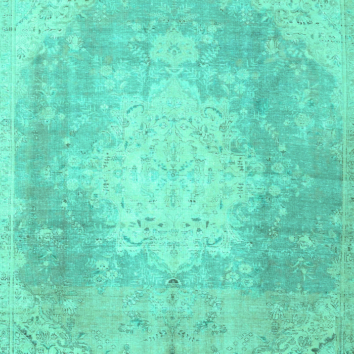Machine Washable Persian Turquoise Traditional Area Rugs, wshtr4462turq