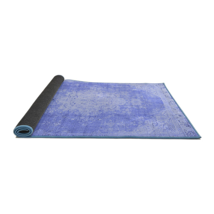 Sideview of Persian Blue Traditional Rug, tr4462blu
