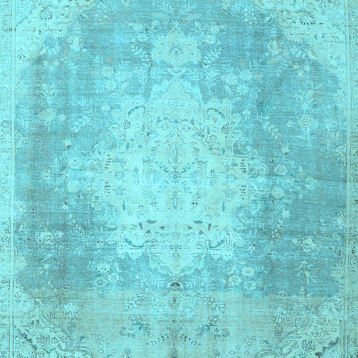 Machine Washable Persian Light Blue Traditional Rug, wshtr4462lblu