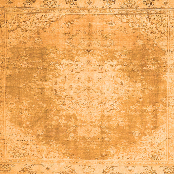 Serging Thickness of Persian Orange Traditional Rug, tr4462org