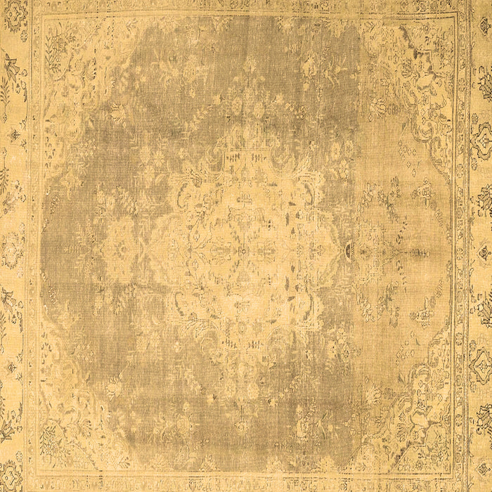 Square Persian Brown Traditional Rug, tr4462brn