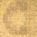 Square Persian Brown Traditional Rug, tr4462brn