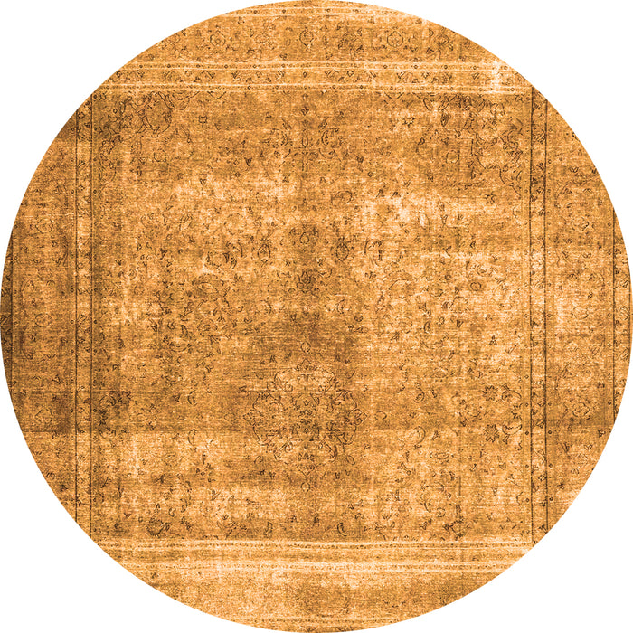 Square Persian Orange Traditional Rug, tr4463org