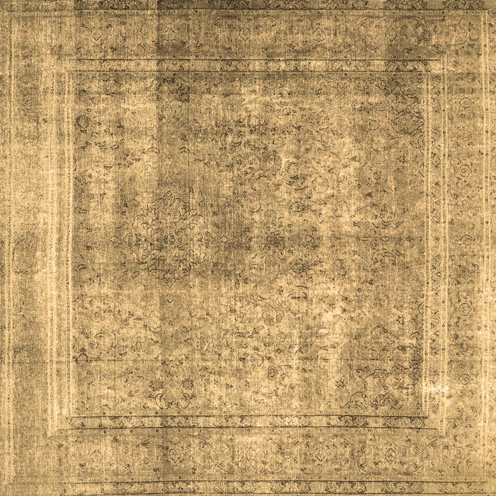 Square Persian Brown Traditional Rug, tr4463brn