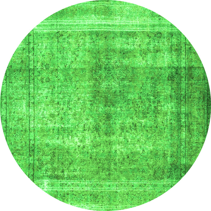 Machine Washable Persian Green Traditional Area Rugs, wshtr4463grn