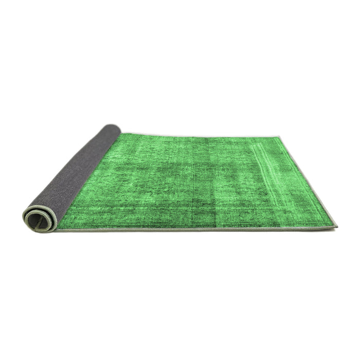 Sideview of Persian Emerald Green Traditional Rug, tr4463emgrn