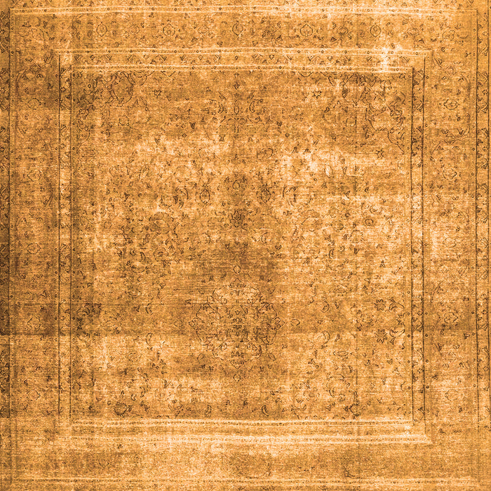 Serging Thickness of Persian Orange Traditional Rug, tr4463org