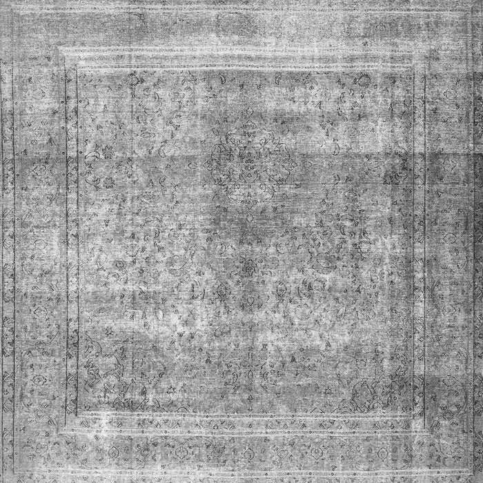 Serging Thickness of Persian Gray Traditional Rug, tr4463gry