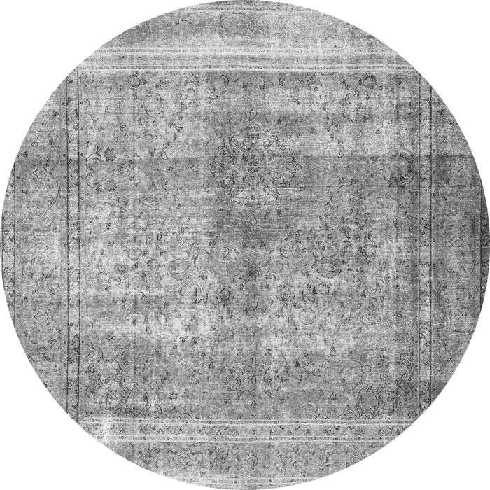 Square Persian Gray Traditional Rug, tr4463gry