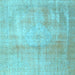 Square Persian Light Blue Traditional Rug, tr4464lblu