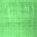 Square Persian Emerald Green Traditional Rug, tr4464emgrn