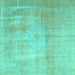 Square Persian Turquoise Traditional Rug, tr4464turq