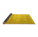 Sideview of Persian Yellow Traditional Rug, tr4464yw