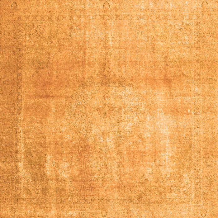 Serging Thickness of Persian Orange Traditional Rug, tr4464org