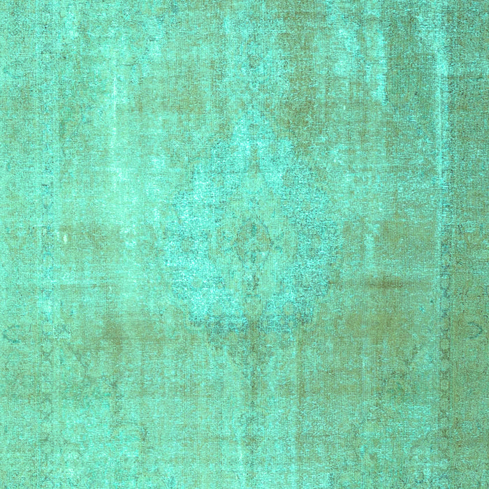Machine Washable Persian Turquoise Traditional Area Rugs, wshtr4464turq