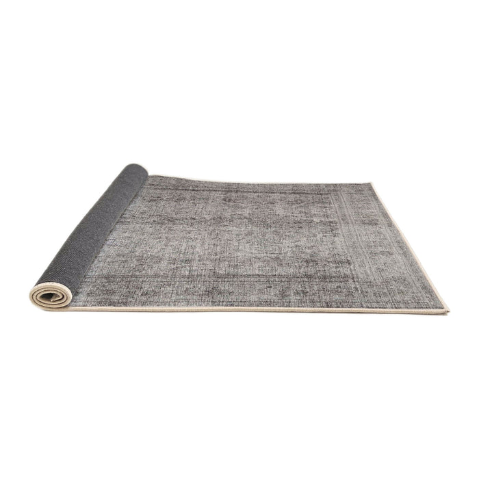 Sideview of Traditional Granite Gray Persian Rug, tr4465