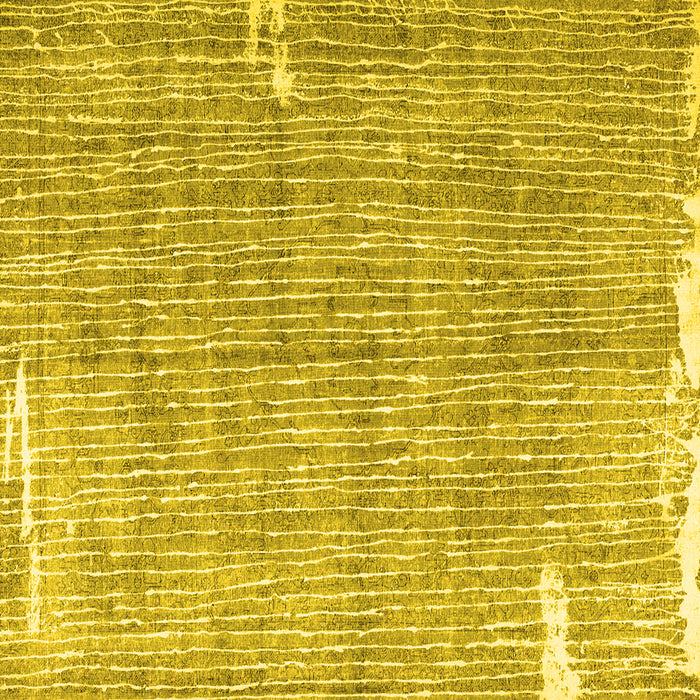 Square Persian Yellow Traditional Rug, tr4466yw