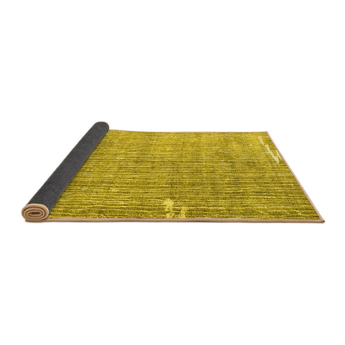 Sideview of Persian Yellow Traditional Rug, tr4466yw
