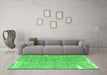 Machine Washable Persian Green Traditional Area Rugs in a Living Room,, wshtr4466grn