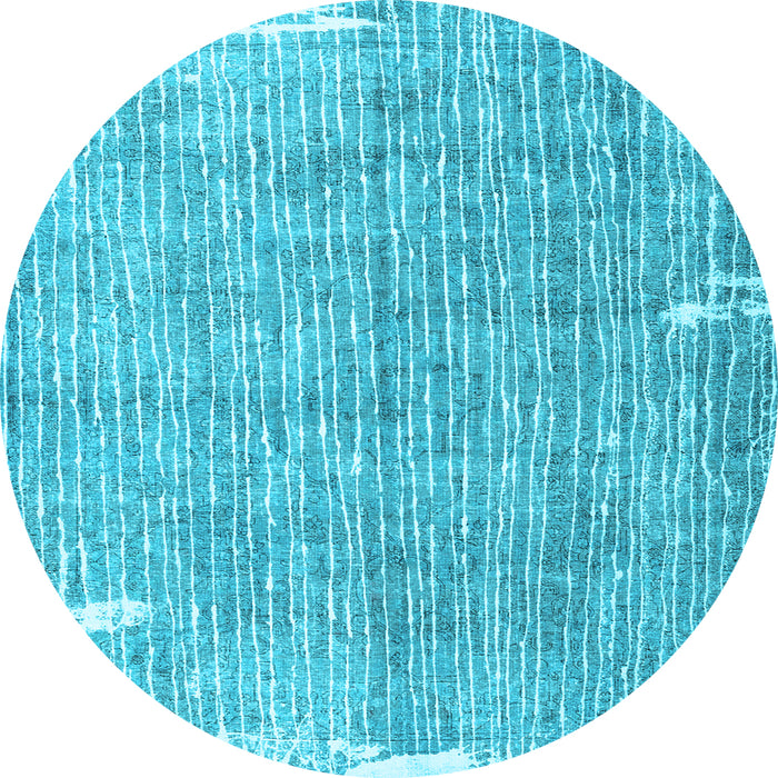 Round Machine Washable Persian Light Blue Traditional Rug, wshtr4466lblu