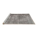 Sideview of Machine Washable Traditional Sandstone Brown Rug, wshtr4467