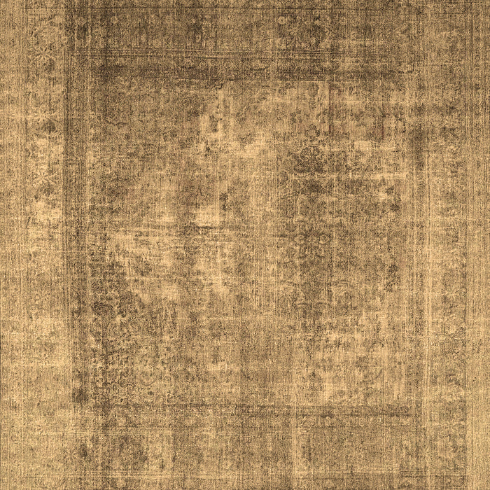 Square Persian Brown Traditional Rug, tr4467brn