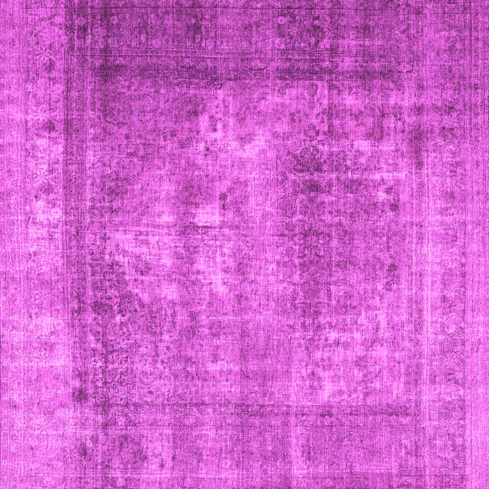 Square Machine Washable Persian Pink Traditional Rug, wshtr4467pnk