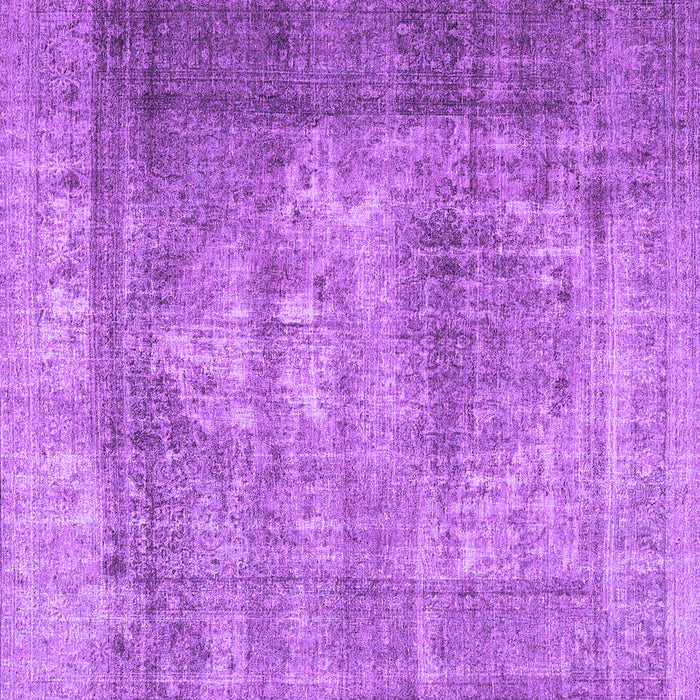 Square Machine Washable Persian Purple Traditional Area Rugs, wshtr4467pur