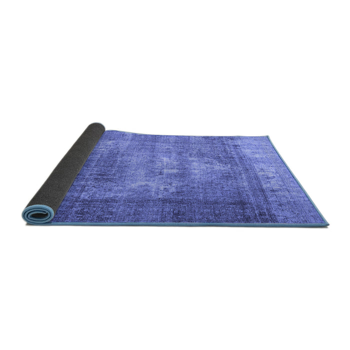 Sideview of Persian Blue Traditional Rug, tr4467blu