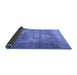 Sideview of Persian Blue Traditional Rug, tr4467blu