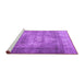 Sideview of Machine Washable Persian Purple Traditional Area Rugs, wshtr4467pur