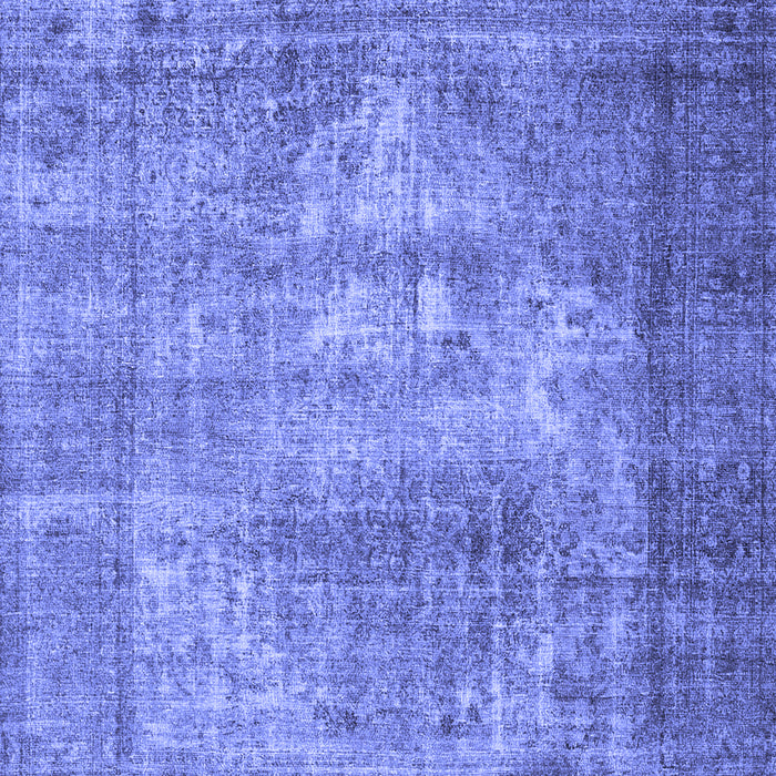 Machine Washable Persian Blue Traditional Rug, wshtr4467blu