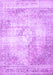 Machine Washable Persian Purple Traditional Area Rugs, wshtr4468pur