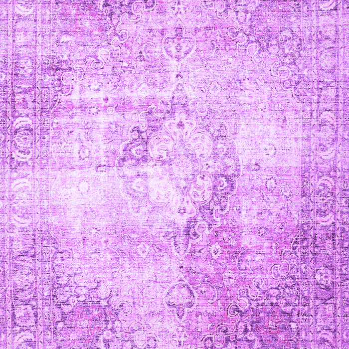 Machine Washable Persian Purple Traditional Area Rugs, wshtr4468pur