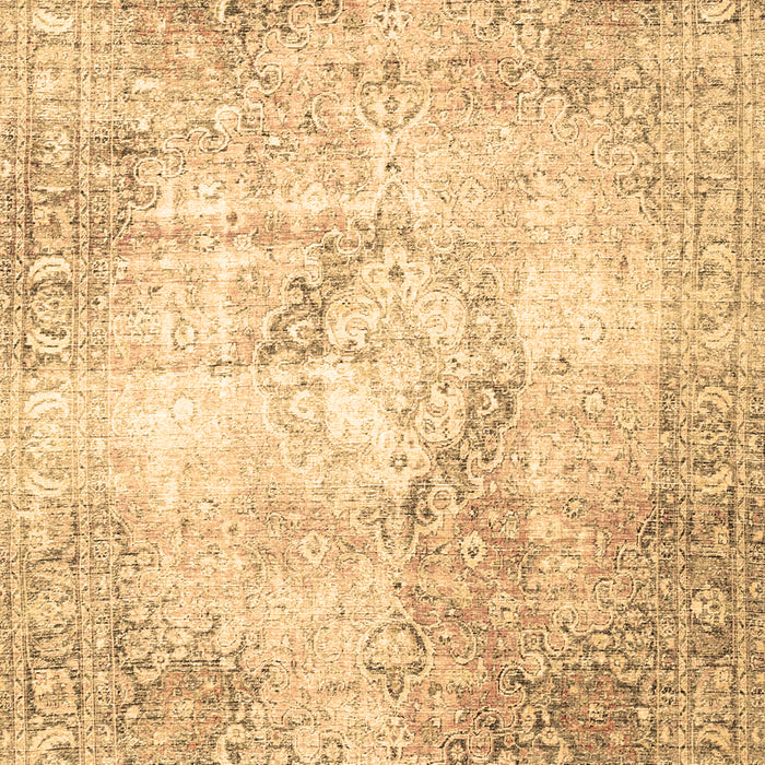 Machine Washable Persian Brown Traditional Rug, wshtr4468brn