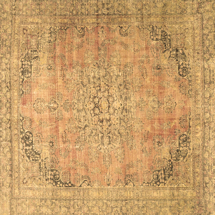 Square Persian Brown Traditional Rug, tr4469brn