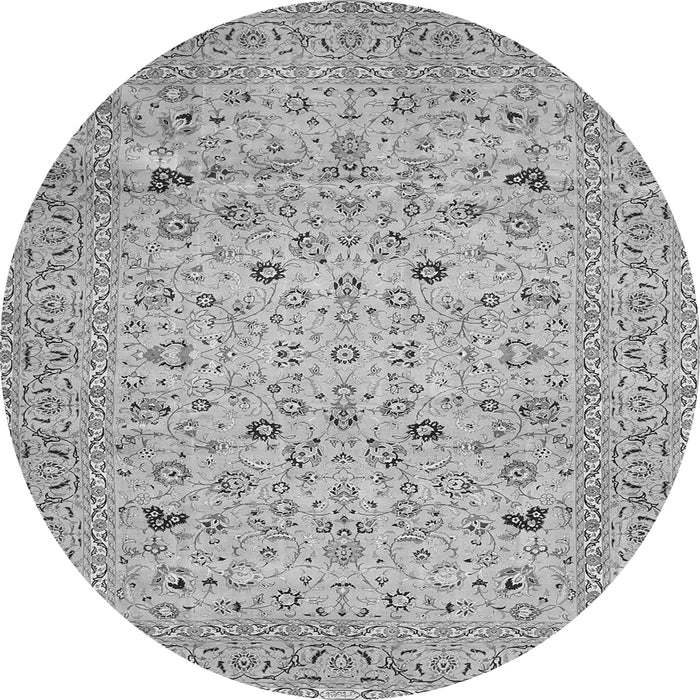 Square Persian Gray Traditional Rug, tr446gry