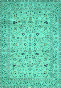 Persian Turquoise Traditional Rug, tr446turq