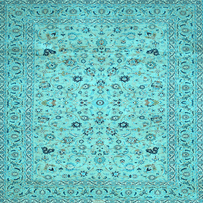 Square Persian Light Blue Traditional Rug, tr446lblu