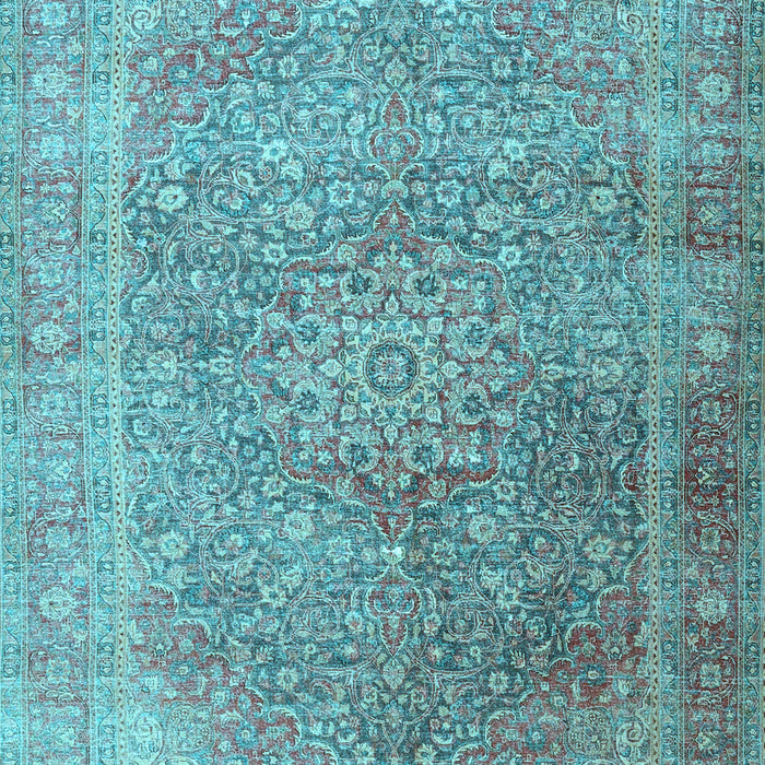 Machine Washable Persian Light Blue Traditional Rug, wshtr4470lblu